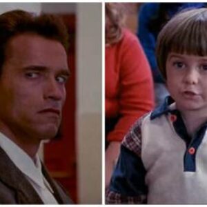 Un flic à l'école primaire, la réplique la plus célèbre du film avec Schwarzenegger (oui, celle-là !) n'était pas dans le scénario